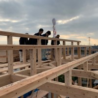 国産材住宅上棟