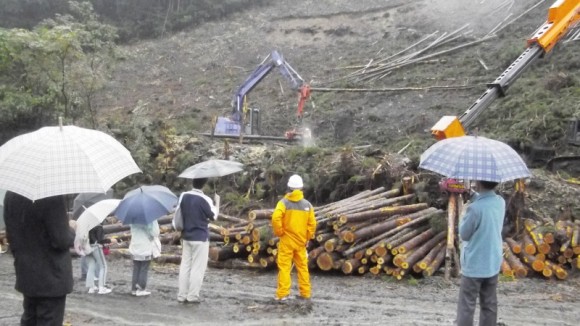 林業地の見学会