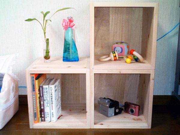 国産桧無垢CUBEBOX