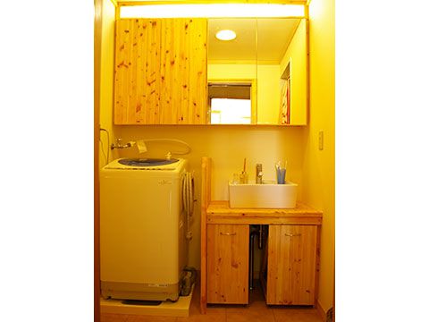 リフォーム後の洗面所