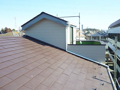 屋根ガルバリウム銅板カバー
