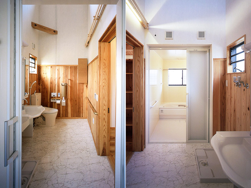 車椅子の使える浴室・洗面所・トイレ